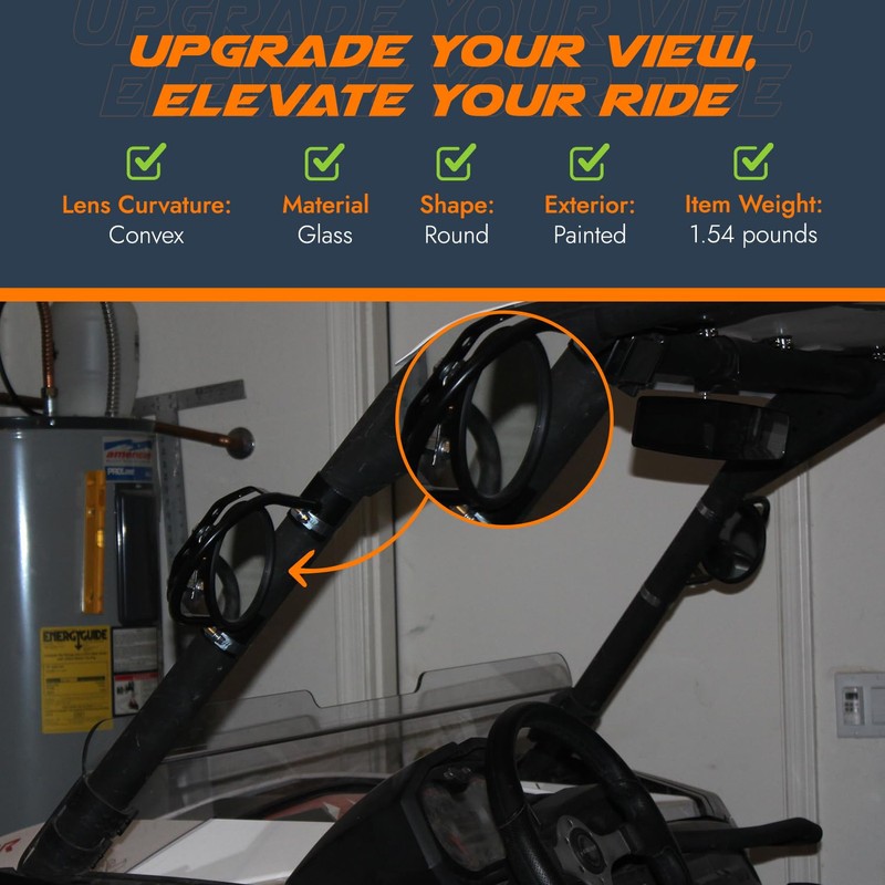 Baja Racing Supply Offroad Side View Mirror – Round Convex