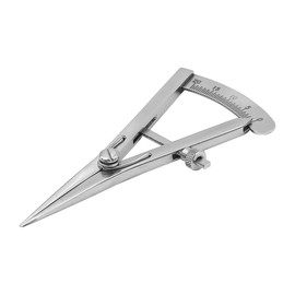 Sarini Professional Screw Lock Type Marking Gauge,Leather Adjustable Precision Mini Edge Press Tool Spring Dividers,High Polished Marking Gauge for Leather Trimming