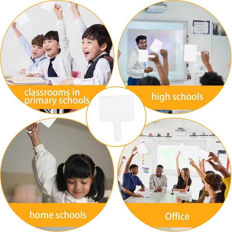 QTLCOHD 25 Pack 5 x 7 Inch Dry Erase Answer