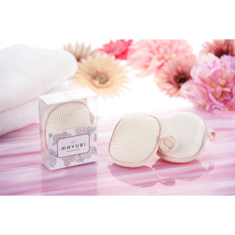 MAYUBI silk puff that can also be washed face
