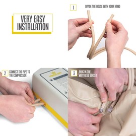 Medical king Alternating Pressure Pad for Hospital Bed Or Home Bed, Includes Electric Quiet Air Pump - Low Air Loss Mattress - Inflatable Comfortable Pads