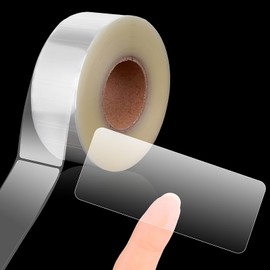 Pack of 500 Transparent Labels, Waterproof Label Protector, Seal Stickers, Clear Labels, for Protection of Barcodes, Numbers, Books, Food Labels in Laboratory, Library, Office, Supermarket, 8 x 3 cm