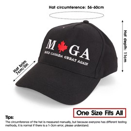 Azjachiny 2 PCS Canada Baseball Cap Canada Souvenirs Adjustable Canada Hats Canada Day Embroidered Maple Leaf Flag Cap Gifts for Men Women