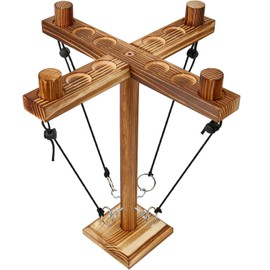 nanoable Ring Toss Games for Adults, Fun Hook and Ring Game with Carrying Bag, Outdoor Indoor Party Game, Board Games for Family, Bar, Party, Game Nights