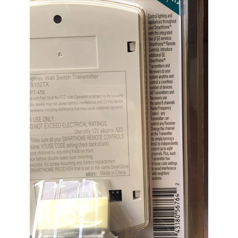 GE Smarthome 4x GE Smart Home Wireless Anywhere Wall switch