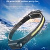 LED Headlamp Portable USB Rechargeable Silicone COB Flood Headlight with