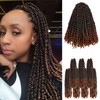 Pre-twisted Passion Twist Crochet Hair for Black Women 14 Inch