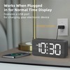 Wooden Digital Alarm Clocks for Bedrooms: Dimmable Dual Alarm Clock