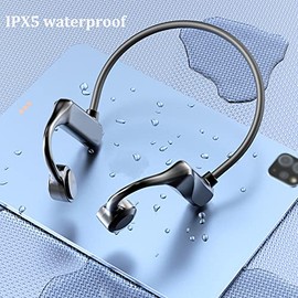 Auriculares Bluetooth de conducción ósea Auriculares Bluetooth abiertos con cancelación de ruido, micrófono de conducción de aire, auriculares...     