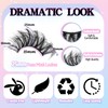 Losha 25mm Lashes Big Fluffy False Eyelashes 3D Dramatic Long