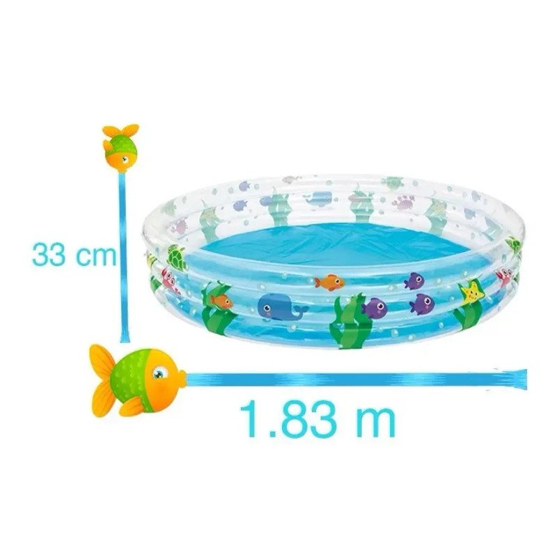 Alberca inflable redonda Bestway Deep Dive 51005 Anillo de 1.83m