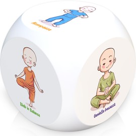 GLÜCKSGUT® Anti-Stress Cube, Mindfulness with Yogo, Stress Cube, Stress Relief, 6 Designs, Gift Box & Instructions, Anti-Stress Toy, Colleague Gift, Office Gift, Anti-Stress Gift