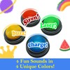 Gelabur 8-Pack Buzzers for Trivia Games, Answer Buzzers for Classroom,