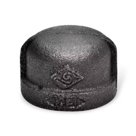 Jinan 3" BLACK MALLEABLE IRON CAP fitting pipe npt