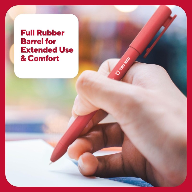 TRU RED Gel Stick Pens, Medium Point 0.7mm, Assorted Ink