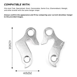 Schaltauge 27 für Trek, Specialized, Giant, Cannondale, Bianchi, Santa Cruz, Diamondback, Raleigh, Scott, Marin | Langlebige Aluminiumlegierung Ersatz für Mountainbikes, Rennräder