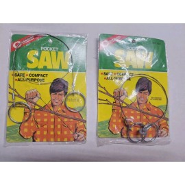POCKET SAW Lot Of 2 NEW Coghlan's Ltd Pocket Saw No 704 1987 NOS All Purpose Camping Huntin