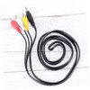 MERRYHAPY Stereo to 3 Audio Adapter Cable 3.5mm Av Cable