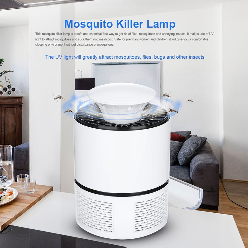 Safe Electronic USB UV Lamp Light Mosquito Kill Buzz Fly