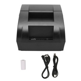 Thermal Printer for 5890K 90mm/s Printing Speed Space Saving TPH Coating Black Label Print Tool for Win 100‑240VUS Plug
