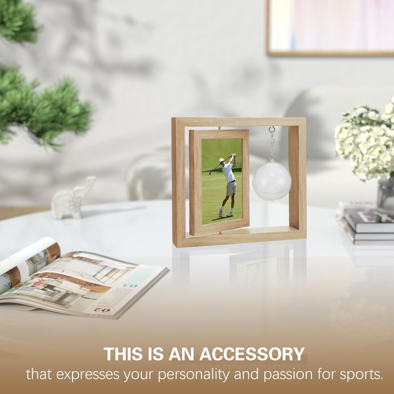 Golfball Display Frame Including Clear Round Golfball Display Box &