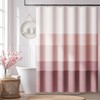 jinchan Ombre Dusty Pink Striped Shower Curtain Waterproof Fabric Shower