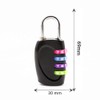 4 Digit Password Combination Padlock, 2Pcs Black/Sliver/Blue Resettable Waterproof Padlock