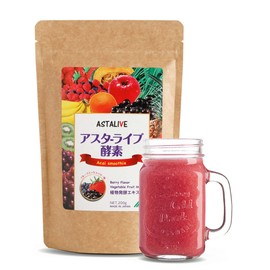 ASTALIVE (アスタライブ) Delicious Enzyme Smoothie - Choose from 3 Flavors: Fruit Mix Berry, Lemon, Matcha (Fruit Mix Berry)