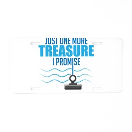 CafePress Magnet Fisherman Underwater Aluminum License Plate, Front License Plate, Vanity Tag