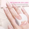 Nivofu 600 Pcs Uñas Postizas Transparentes, Falsas Nail Tips Almendra