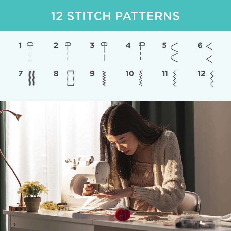 Best Choice Products Compact Sewing Machine, 42-Piece Beginners Kit, Multifunctional