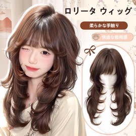 Lolita Women's Wig, Cosplay, Wig, Curly Hair, Full Wig, Small Face, Natural, Heat Resistant, Fashion, Fancy Dress