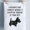Generic Scottish Terrier Kitchen Towel - Waffle, 80/20 Polyester/Polyamide Blend,