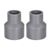 sourcing map PVC DWV Reducing Coupling Schedule 40 Gray 20mm