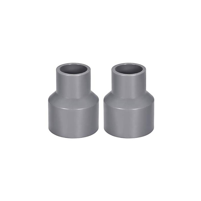 sourcing map PVC DWV Reducing Coupling Schedule 40 Gray 20mm