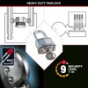 MASTER LOCK Very High Security Padlock, Security level 9/10, Outdoor,