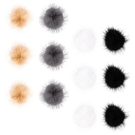 Frcolor 12pcs Nail Art Pom Pom Poms Ball Magnet Detachable Hair Pom Pom Poms Faux Fur Ball Decoration Crafts Nail Salon Art Project
