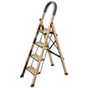 GameGem Lightweight Aluminum 4 Step Ladder Folding Step Stool Stepladders
