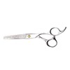 TOVINANNA Stainless Steel Hair Scissors 0.6 Inches Smooth Cut Ergonomic