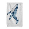 ALAZA Blue Ocean Whale Bathroom Hand Towels Set of 2