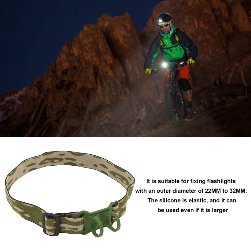 Headlamp Band, Elastic Headlamp Band, Adjustable Headband Replacement with Holder