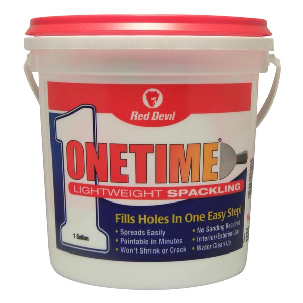 Red Devil 0541 ONETIME Lightweight Spackling, 1 Gallon, Made in