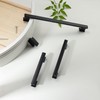 TUNNY 5 Pack Classic Rectangle Solid Cabinet Handles-9"/228mm Screw Spacing