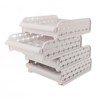 4PCS Egg Container for Refrigerator PP Stackable Shockproof Egg Drawer