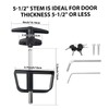 Shed Door Latch T-Handle Lock Kit with 5 Keys,BTEOBFY 5-1/2"