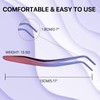 Miuffue Lash Applicator Tool DIY Eyelash Applicator Stainless Steel Curved