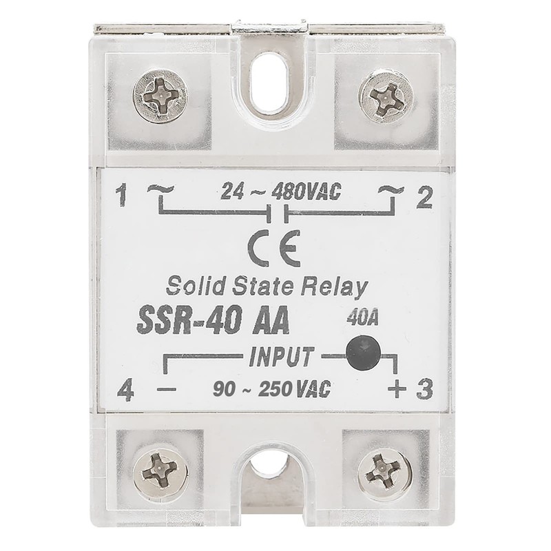 40A Solid State Relay Module Input 90-250V AC Output 24-480V