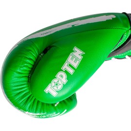 TOP TEN Roundup Boxing Gloves 10 oz Green/White
