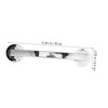 TEHAUX Wall Mounted Bathroom Safety Grab Bar Large Silver Suction