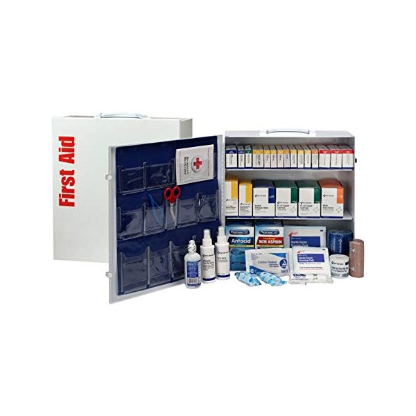 First Aid Only 90575 ANSI 3 Shelf First Aid Station with Medications